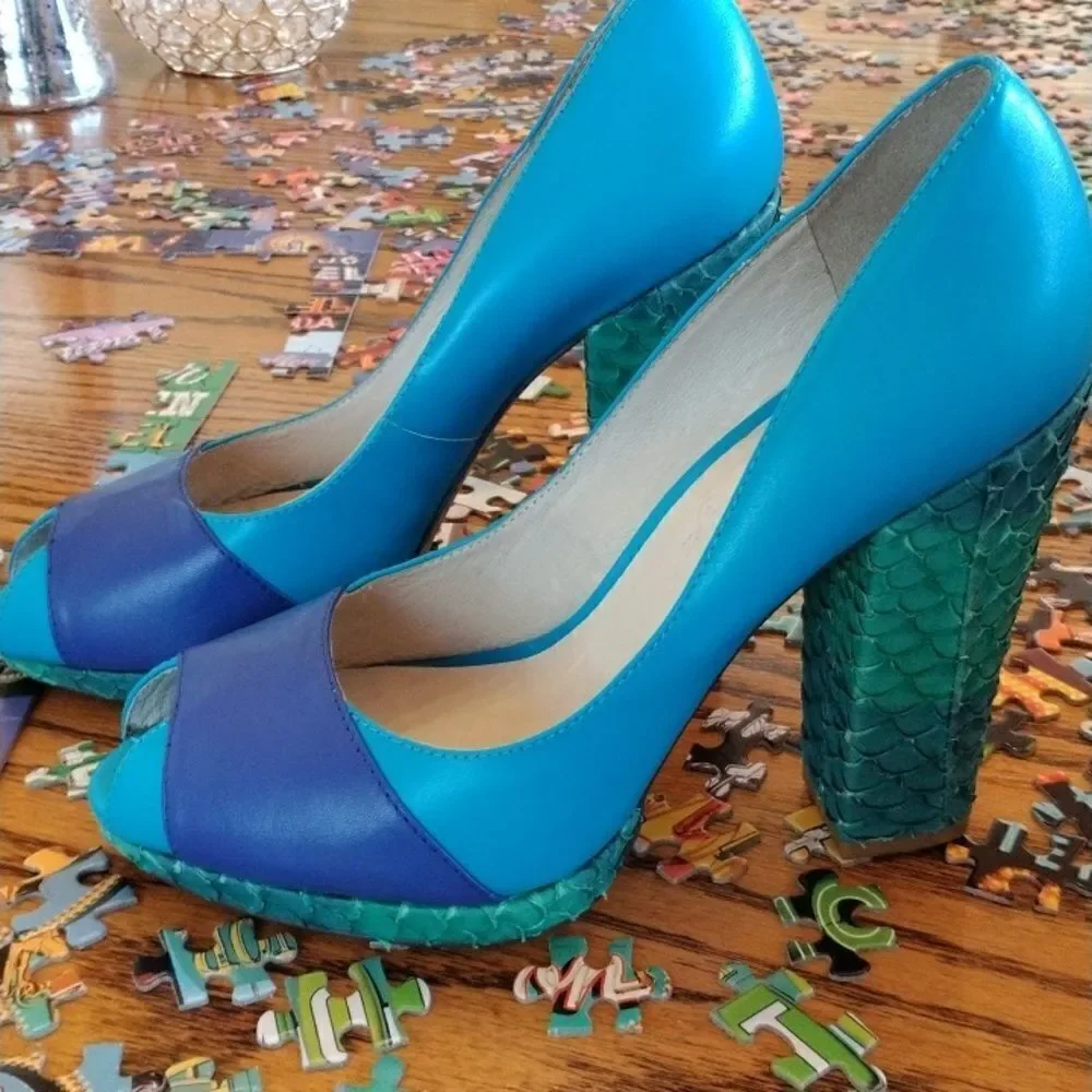 Shoes of Prey Colorblock Shoes Y2K